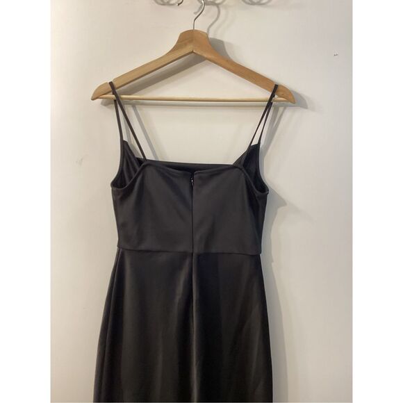 Sachin & Babi serena black satin cowl neck midi slip dress‎ - Picture 10 of 14